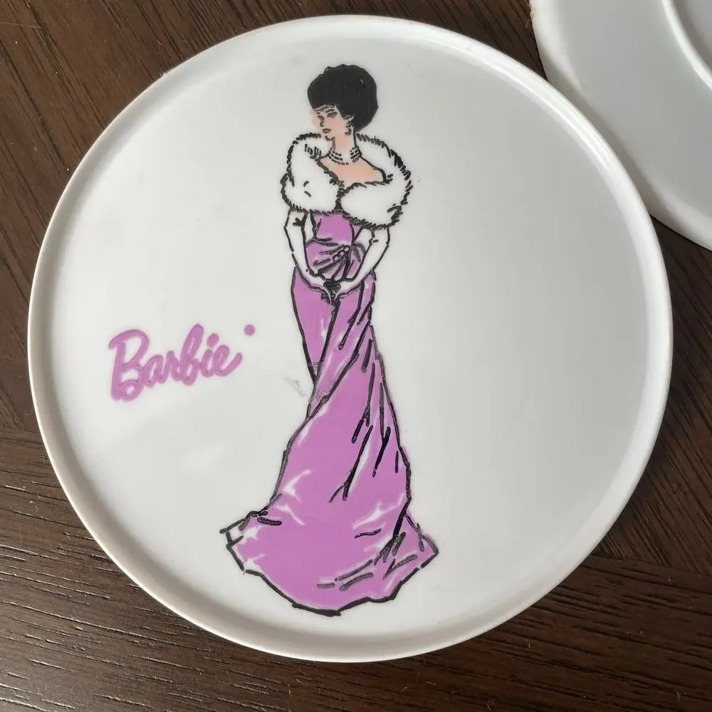 Vintage 1960's Barbie Child Tea Set Plastic Dishes Pretend Play Toy Worcester